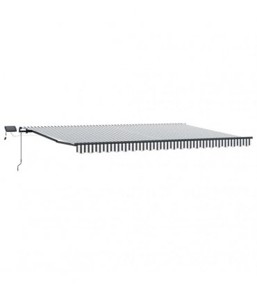 vidaXL Manual Awning with Solar LED 5 x 3 m