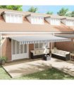 vidaXL Manual Awning with Solar LED 6 x 3 m