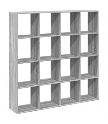 vidaXL Book Cabinet Grey Sonoma 137,5x29x137,5 cm Engineered Wood