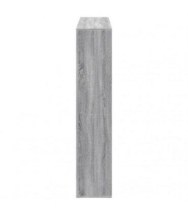 vidaXL Book Cabinet Grey Sonoma 137,5x29x137,5 cm Engineered Wood