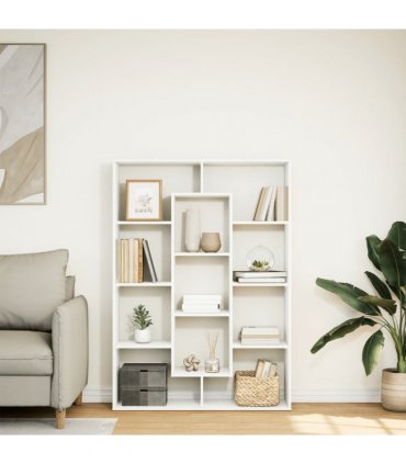 vidaXL Book Cabinet White 102x29x143 cm Engineered Wood