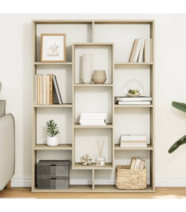 vidaXL Book Cabinet Sonoma Oak 102x29x143 cm Engineered Wood