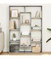 vidaXL Book Cabinet Concrete Grey 102x29x143 cm Engineered Wood