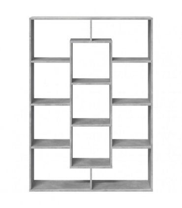 vidaXL Book Cabinet Concrete Grey 102x29x143 cm Engineered Wood