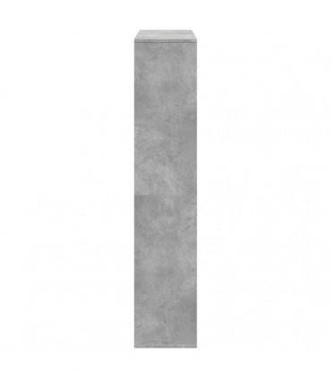 vidaXL Book Cabinet Concrete Grey 102x29x143 cm Engineered Wood