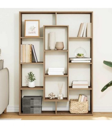 vidaXL Book Cabinet Artisian Oak 102x29x143 cm Engineered Wood