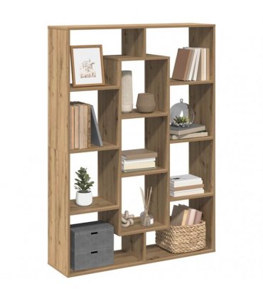 vidaXL Book Cabinet Artisian Oak 102x29x143 cm Engineered Wood