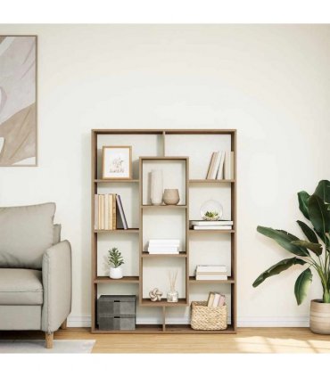 vidaXL Book Cabinet Artisian Oak 102x29x143 cm Engineered Wood