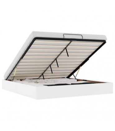 vidaXL Ottoman Bed Frame without Mattress White