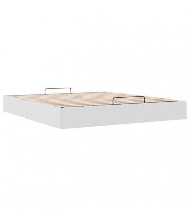 vidaXL Ottoman Bed Frame without Mattress White