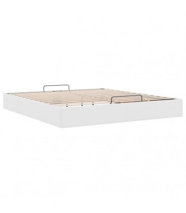 vidaXL Ottoman Bed Frame without Mattress White