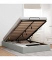 vidaXL Ottoman Bed Frame No Mattress Light Grey Double Velvet