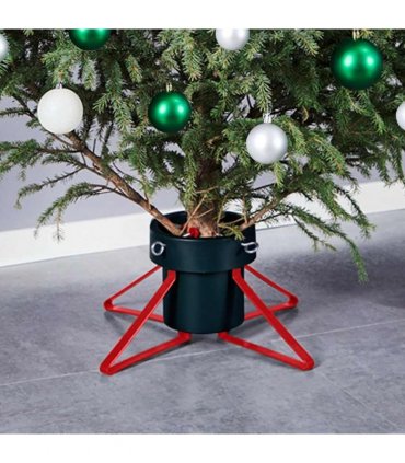vidaXL Christmas Tree Stand Green and Red 46x46x19 cm