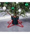 vidaXL Christmas Tree Stand Green and Red 46x46x19 cm