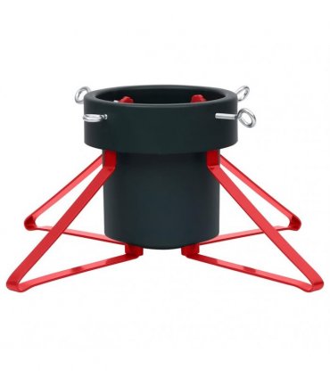 vidaXL Christmas Tree Stand Green and Red 46x46x19 cm