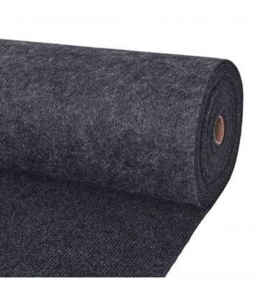 vidaXL Carpet Anthracite 1.2 x 10 m Polyester