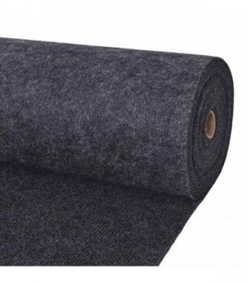 vidaXL Carpet Anthracite 1.2 x 20 m Polyester