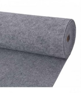 vidaXL Carpet Grey 1.2 x 10 m Polyester