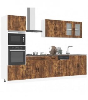 vidaXL 7 Piece Kitchen Cabinet Set "Kalmar" Smoked Oak Engineered Wood