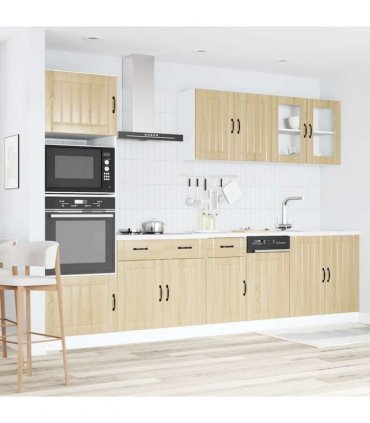 vidaXL 7 Piece Kitchen Cabinet Set "Lucca" Sonoma Oak Engineered Wood