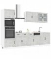 vidaXL 7 Piece Kitchen Cabinet Set "Lucca" Concrete Grey Engineered Wood
