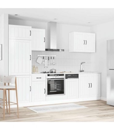 vidaXL 7 Piece Kitchen Cabinet Set "Lucca" High Gloss White Engineered Wood