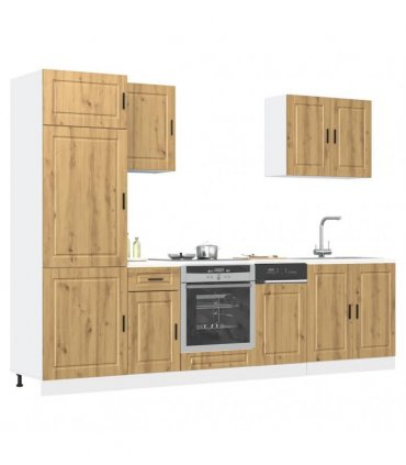 vidaXL 7 Piece Kitchen Cabinet Set "Kalmar" Artisan Oak Engineered Wood
