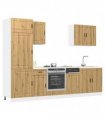 vidaXL 7 Piece Kitchen Cabinet Set "Kalmar" Artisan Oak Engineered Wood