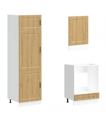 vidaXL 7 Piece Kitchen Cabinet Set "Kalmar" Artisan Oak Engineered Wood