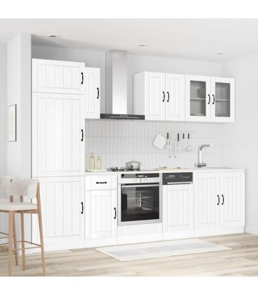 vidaXL 8 Piece Kitchen Cabinet Set "Lucca" High Gloss White Engineered Wood