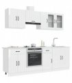 vidaXL 8 Piece Kitchen Cabinet Set "Lucca" High Gloss White