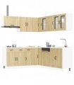 vidaXL 11 Piece Kitchen Cabinet Set "Lucca" Sonoma Oak Engineered Wood