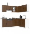 vidaXL 11 Piece Kitchen Cabinet Set "Porto" Brown Oak Engineered Wood