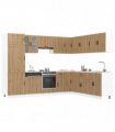 vidaXL 14 Piece Kitchen Cabinet Set "Porto" Artisan Oak Engineered Wood