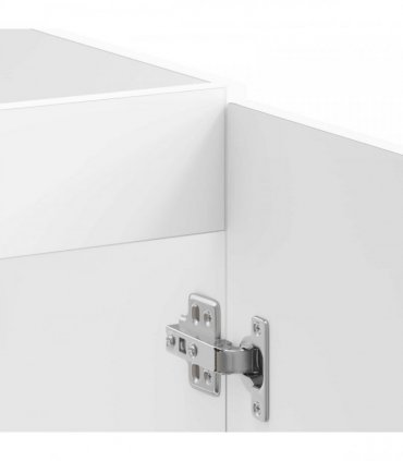 vidaXL Sink Base Cabinet Lucca 2 pcs High Gloss White Engineered Wood