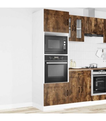 vidaXL Oven Cabinets 2 pcs "Kalmar" Smoked Oak Engineered Wood