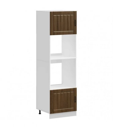 vidaXL Oven Cabinets 2 pcs "Lucca" Brown Oak Engineered Wood
