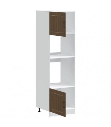 vidaXL Oven Cabinets 2 pcs "Lucca" Brown Oak Engineered Wood