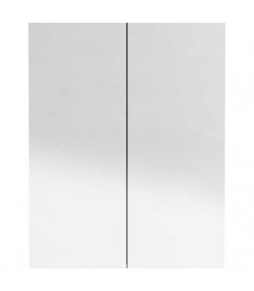 vidaXL Bathroom Mirror Cabinet 60x15x75 cm MDF Shining Grey