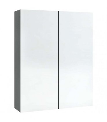 vidaXL Bathroom Mirror Cabinet 60x15x75 cm MDF Anthracite