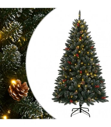 vidaXL Artificial Christmas Tree 150 LEDs 120 cm