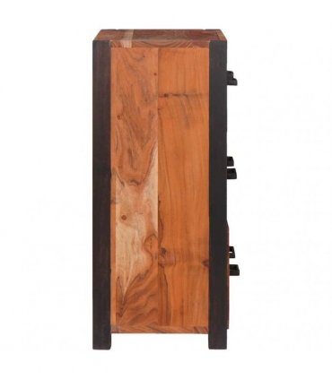 vidaXL Sideboard 3 pcs Brown 110 x 30 x 75 cm Solid Acacia Wood