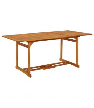 vidaXL 9 Piece Garden Dining Set 180x90x75 cm Solid Wood Acacia