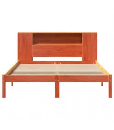 vidaXL Bookcase Bed without Mattress Wax Brown 135x190 cm