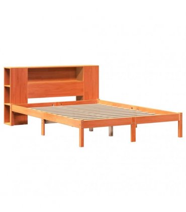 vidaXL Bookcase Bed without Mattress Wax Brown 150x200 cm
