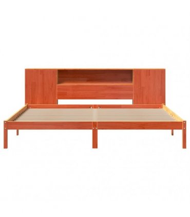 vidaXL Bookcase Bed without Mattress Wax Brown 200x200 cm