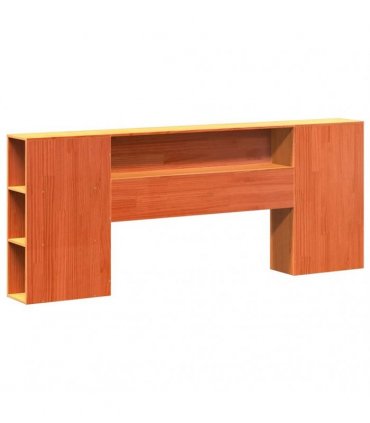 vidaXL Bookcase Bed without Mattress Wax Brown 200x200 cm