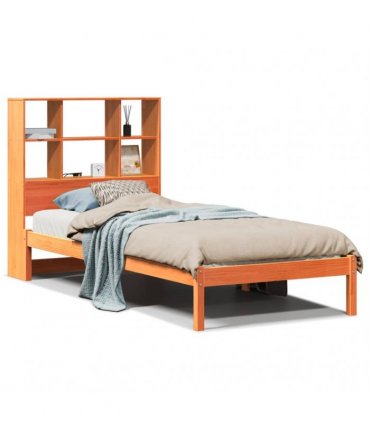 vidaXL Bookcase Bed without Mattress Wax Brown 75x190 cm
