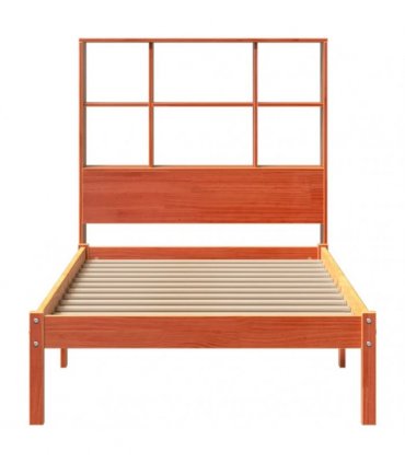 vidaXL Bookcase Bed without Mattress Wax Brown 75x190 cm
