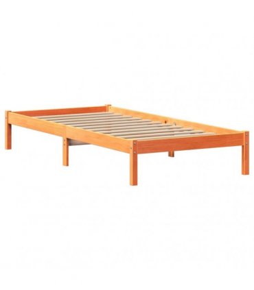 vidaXL Bookcase Bed without Mattress Wax Brown 75x190 cm